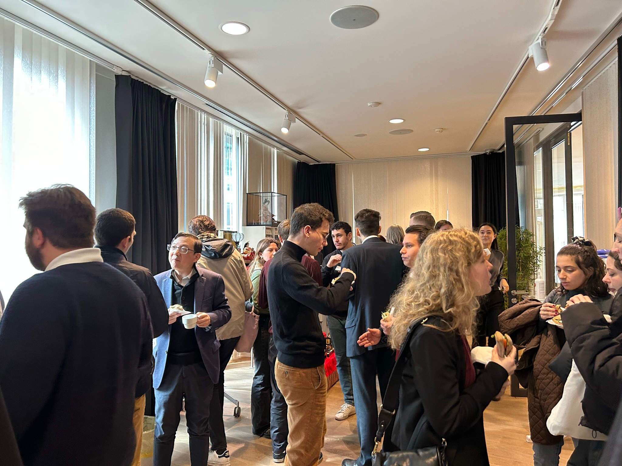 Networking after lecture by Prof. Takahara